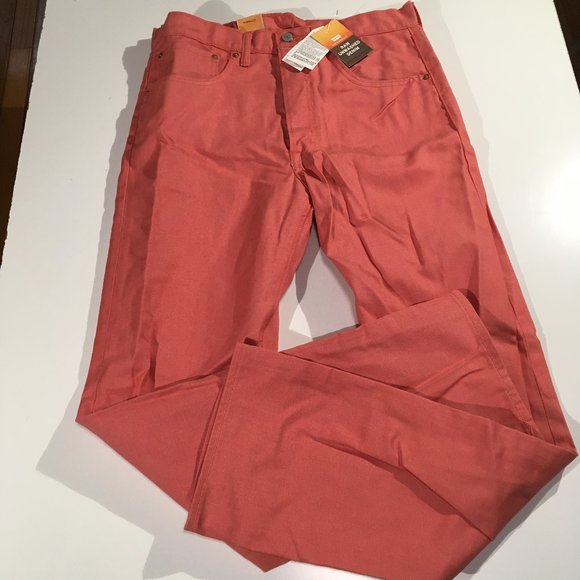 LEVI’S 501 Original Raw Unwashed Denim Jeans Men's Size 32 x 32 Salmon NEW NWT - Picture 5 of 9